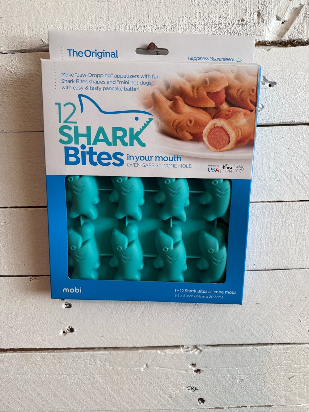 12 Shark Bites Silicone Mold - Teal
